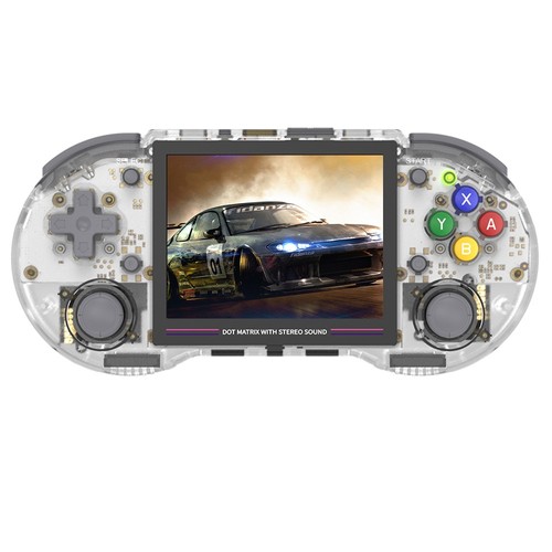 ANBERNIC RG353PS Game Console 64GB TF Card White Transparent