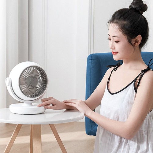 Xiaoda Feiyue C06 Desktop tragbarer Luftzirkulationsventilator, 3 Gänge Wind, Timing-Funktion, Kopfschütteln nach oben und unten – Plug-in-Version