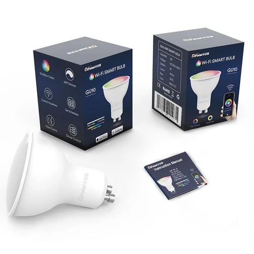 2PCS Difeisi GU10 Smart LED Bulb EU Plug