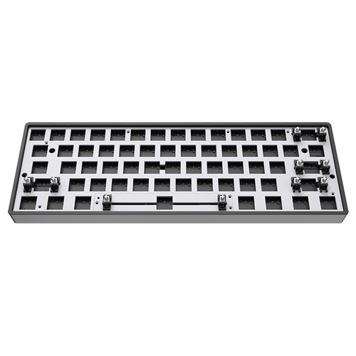 Skyloong GK61 Lite-Tastatur, Barebone, 61 Tasten, 60 % Dichtung, RGB, Hot-Swap-fähige kabelgebundene mechanische Tastatur, DIY-Kit – Schwarz