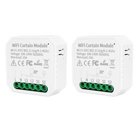2Pcs WHD09 Tuya WiFi Smart Curtain Switch Controller