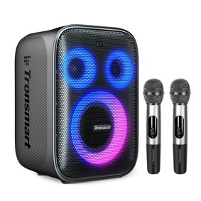 Tronsmart Halo 200 Enceinte de fête karaoké 120W avec 2 microphones sans fil - Noir