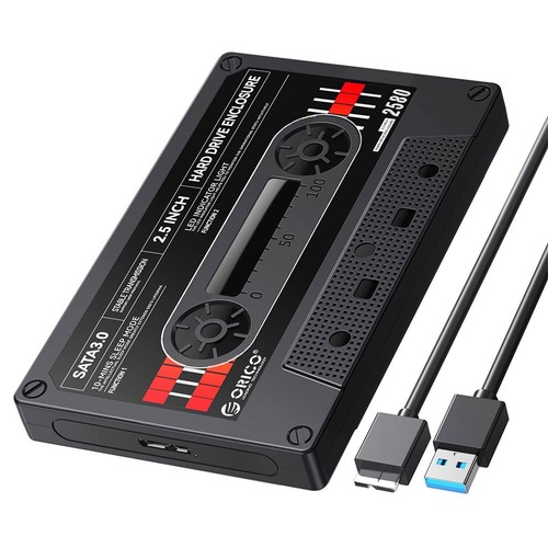 Στα €10.98 από αποθήκη Κίνας Geekbuying | ORICO 2.5” Hard Drive Enclosure SATA to USB3.0 DIY Sticker External HDD Enclosure for 7/9.5mm HDD SSD, Portable Hard Drive Case with UASP