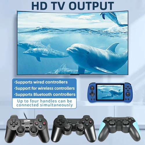 Powkiddy X55 Handheld Game Console 128GB TF Card Blue