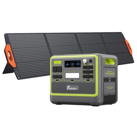 FOSSiBOT F2400 Portable Power Station + SP200 แผงพลังงานแสงอาทิตย์ EU Plug