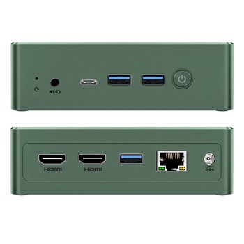 BMAX B6 Plus Mini PC, Intel Core i3-1000NG4 up to 3.2GHz, 12GB LPDDR4 512GB SSD, 2xHDMI Full Feature Type-C 4K Triple Display, 3xUSB3.0 1000Mbps RJ45 LAN, Wi-Fi 5 BT 4.2 3.5mm Audio, Windows 11 Pro - EU