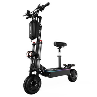 DUOTTS D88 Electric Scooter 11 Inch Off-Road Tires 2800W*2 Dual Motor 85Km/h Max Speed 60V 38Ah Battery for 100KM Range 150KG Load Double Absorbers with Seat