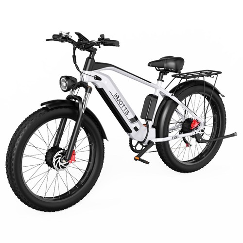 DUOTTS F26 Electric Bike 26 Inch 55Km/h 20Ah 750W*2 Dual Motors Silver