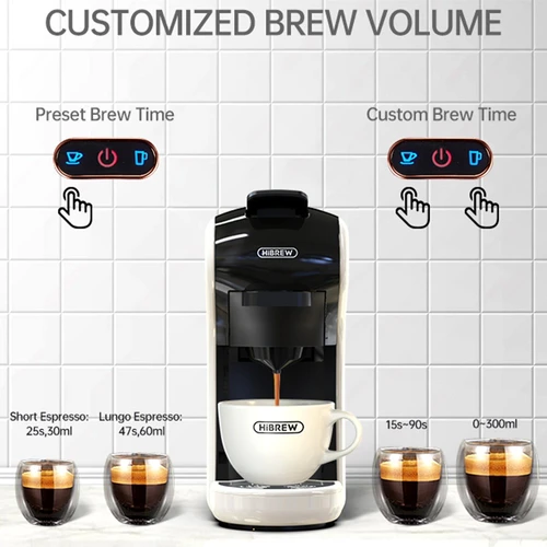 HiBREW H1A 1450W Espresso Coffee Machine White