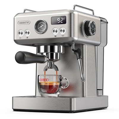 HiBREW H10A Félautomata Eszpresszó Kávéfőző ezüst kávégép baristák