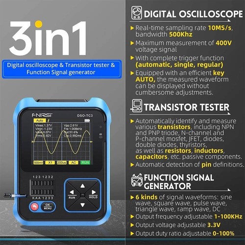 FNIRSI DSO-TC3 3-in-1-Digitaloszilloskop