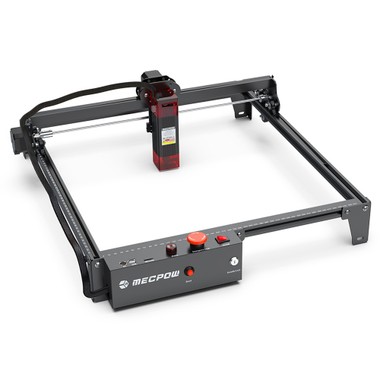 Mecpow X3 Laser Engraver, 5W Laser Power, Fixed-Focus, 0.01mm Accuracy, 10000 mm/min Engraving Speed, Safety Lock, Emergency Stop, Flame Detection, Gyroscope Sensor, 410x400mm - EU Plug