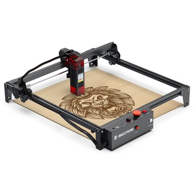 Mecpow X3 Laser Engraver, 5W Laser Power, Fixed-Focus, 0.01mm Accuracy, 10000 mm/min Engraving Speed, Safety Lock, Emergency Stop, Flame Detection, Gyroscope Sensor, 410x400mm - EU Plug