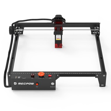Mecpow X3 Laser Engraver, 5W Laser Power, Fixed-Focus, 0.01mm Accuracy, 10000 mm/min Engraving Speed, Safety Lock, Emergency Stop, Flame Detection, Gyroscope Sensor, 410x400mm - EU Plug