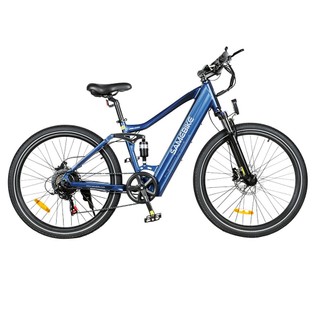 Samebike XD26-II Electric Bike 26 inch Kenda Tire 750W Motor 40km/h Max Speed 48V 14Ah Battery 110km Max Mileage Shimano 7-Speed Hydraulic Disc Brake – Blue