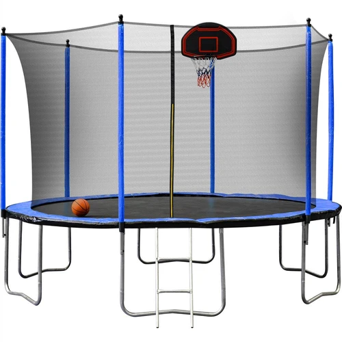 15 ft trampoline with hotsell basketball hoop