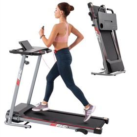 FYC Folding Treadmill for Home with Desk 2.5HP Compact Electric