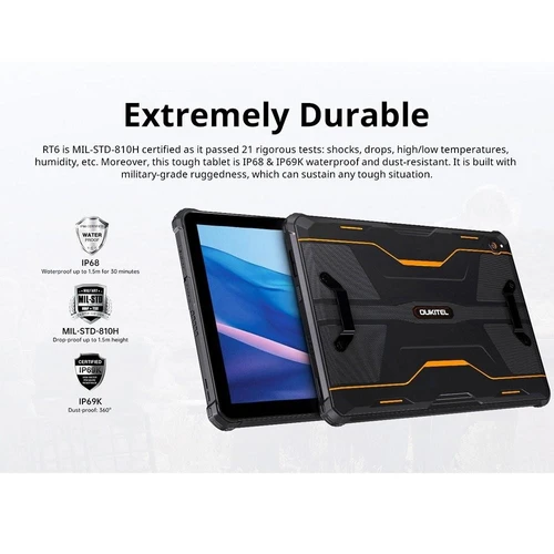 OUKITEL - tablet resistente Android 13, RT6 20000 mAh, batería grande de 14  + 256 GB/1
