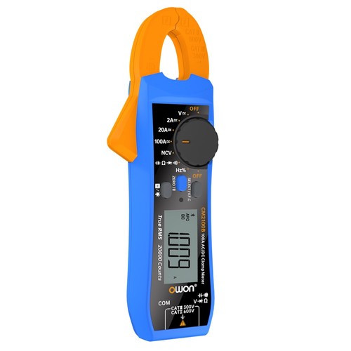 OWON CM2100B Clamp Meter med Bluetooth-modul, True RMS 20000 Counts, Auto Ranging, NCV/VFC/Diode Measure, Larmfunktion