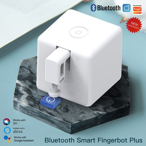 MoesHouse Bluetooth Tuya Smart Fingerbot Plus Button Pusher, med Touch Control, Work with Smart Life App