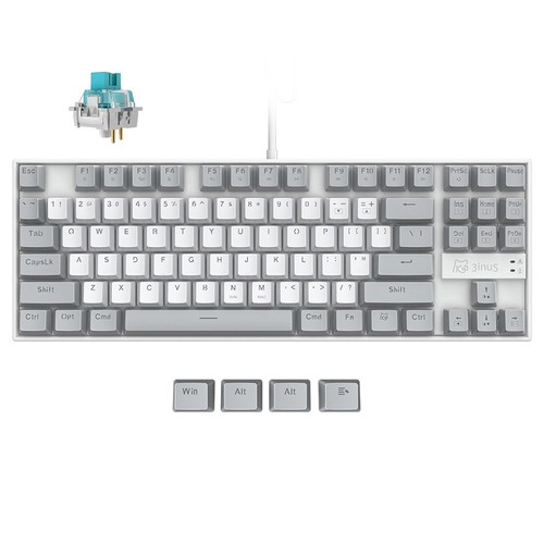 3inuS 87-Key Mechanical Keyboard Hub Blue Switches