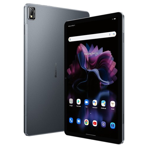 Blackview Tab 16 4G Tablet 11 Zoll 2K Full IPS-Bildschirm Unisoc T616 8 GB RAM 256 GB ROM Android 12 7680 mAh Akku – Grau