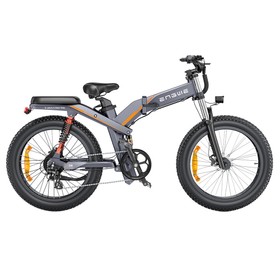 دراجة كهربائية ENGWE X24 بقوة 1000 وات محرك 48 فولت 29.2 أمبير بطارية 50 كم / ساعة رمادي