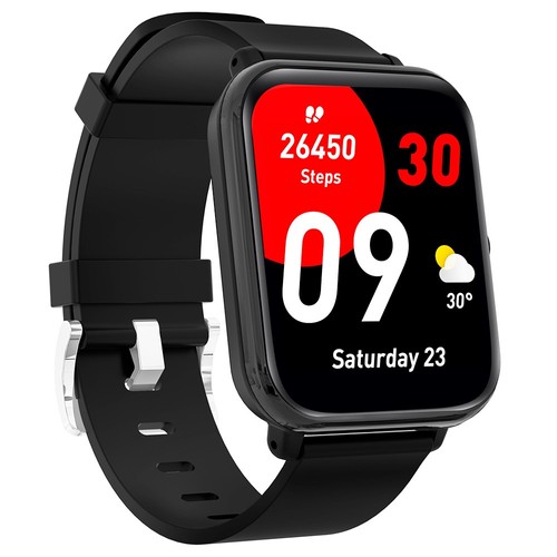 I3E Smartwatch Bluetooth Anruf 1,81 Zoll Full Touch Screen IP68 Wasserdicht Fitness Tracker Gesundheitsmonitor VoiceAssistant