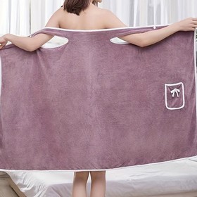 Wearable Bath Towel Light Purple