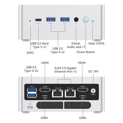 MINISFORUM NPB5 Mini PC Intel i5 16GB DDR5 512GB SSD