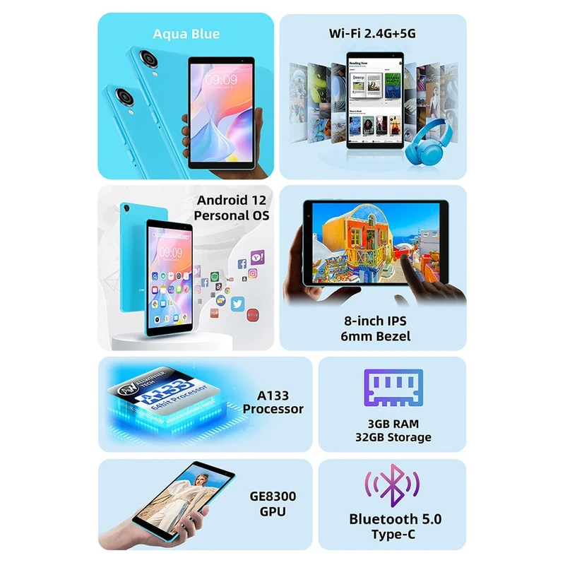 Teclast P80T Kids Tablet 4GB RAM 64GB ROM