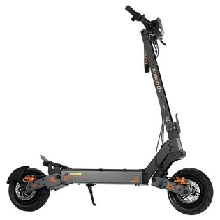 KuKirin G4 Off-Road Electric Scooter with 2000W Motor, 60V 20Ah Battery, 75km Top Range, 70km/h Max Speed, 11 Inch Vacuum Tires, Turn Signal - Black