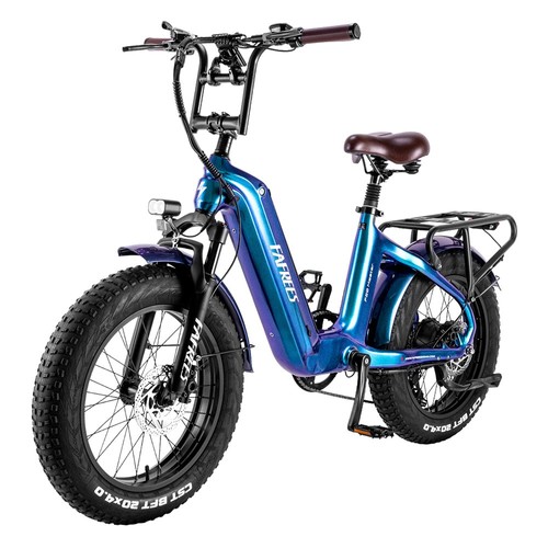 F20 Master E-cykel 20*4.0 Däck 500W Motor Blå