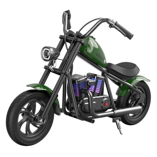 HYPER GOGO Cruiser 12 Plus Elektro-Motorrad für Kinder, Grün