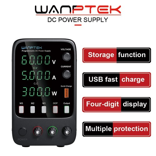 WANPTEK APS605H Programmerbar reglerad DC-strömförsörjning UK-kontakt