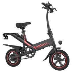 Y1S Electric Bike 12 inch Tire 250W Brushless Motor, 25km/h Max Speed, 36V 7.8Ah Lithium Battery 45km Range 120kg Max Load Dual Disc Brakes - Black