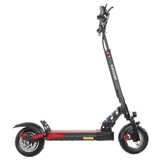 KuKirin M4 Folding Electric Off-Road Scooter 10 Inch Pneumatic Tires 500W Brushless 12.5Ah Battery Motor 3 Speed Modes Dual Disc Brake Max Speed 45KM/h LED Display 45KM Long Range with Seat - Black