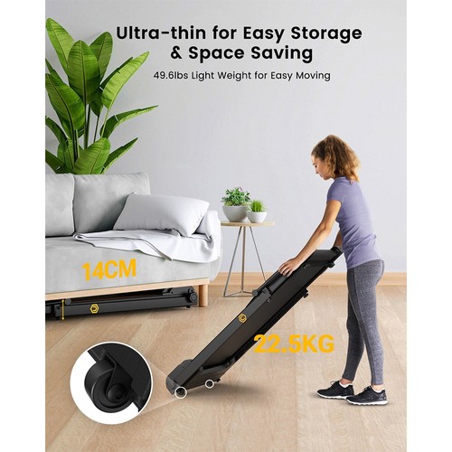 Xiaomi UREVO URTM006 Foldi Mini-Laufband, maximale Geschwindigkeit 1–10 km/h, Gehfläche 105 x 40 cm, maximale Belastung 100 kg, 12 integrierte HIIT-Programme