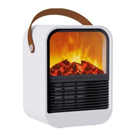 N7 Small Desktop 3D Simulated Charcoal Heater US Plug