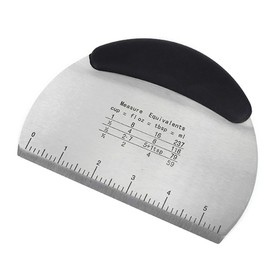 Semicircle Stainless Steel Dough Nougat Cutter Black