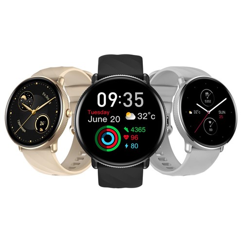 Zeblaze GTR 3 Pro Fitness Wellness Smartwatch 1,43'' Ultra HD AMOLED Display Sprachanrufe Gesundheitsüberwachung, Silber