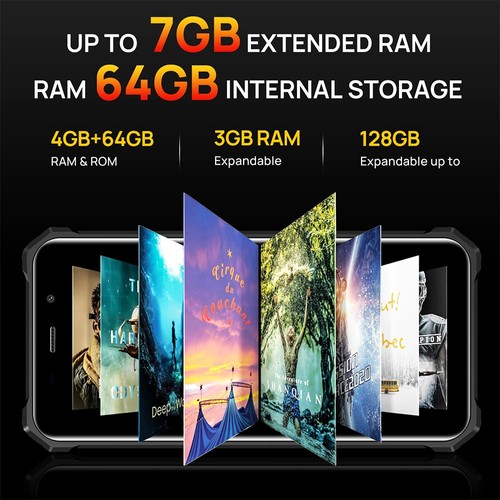 FOSSiBOT F101 Robustes Smartphone Schwarz