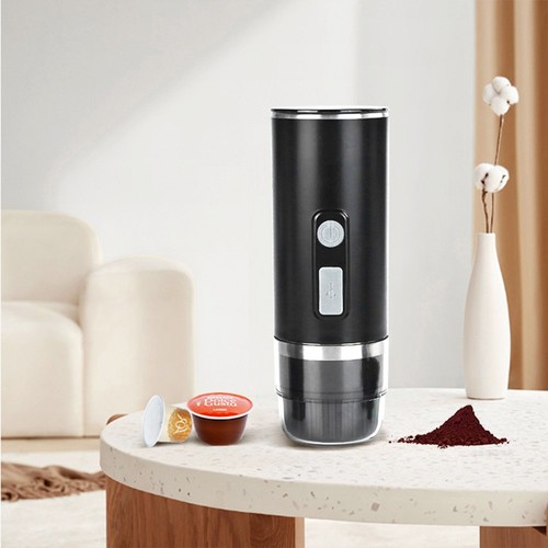 Yaoke bärbar automatisk espressokapsel kaffemaskin kaffebryggare (med uppvärmningsfunktion)