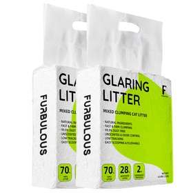 2pcs Furbulous Glaring Litter Mixed Clumping Cat Litter