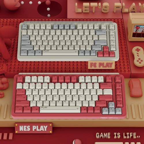 MIIIW Art Series Z830 Mechanical Keyboard 83 Keys Triple-mode Red