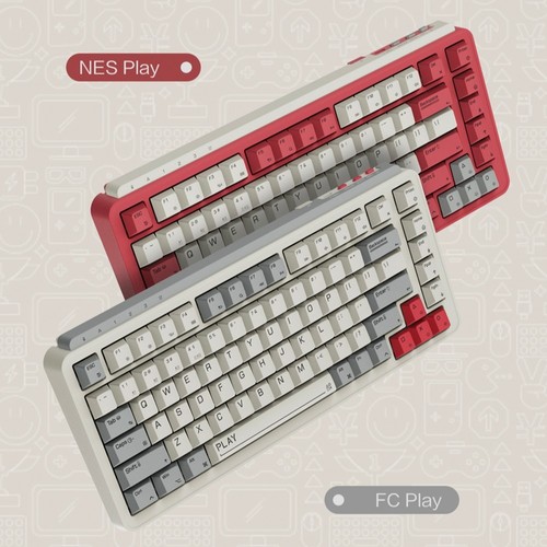 MIIIW Art Series Z830 Mechanical Keyboard 83 Keys Triple-mode Red