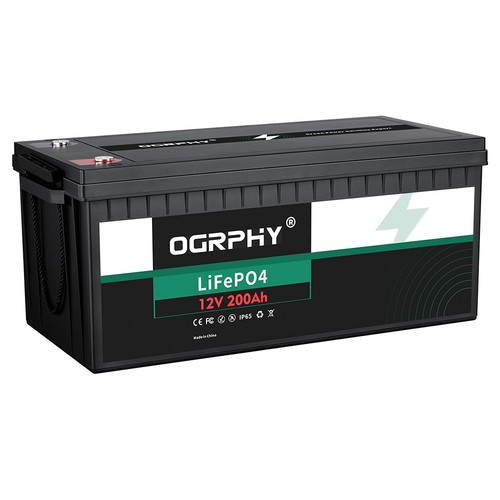 OGRPHY LiFePO4 12V 200Ah Lithium Battery