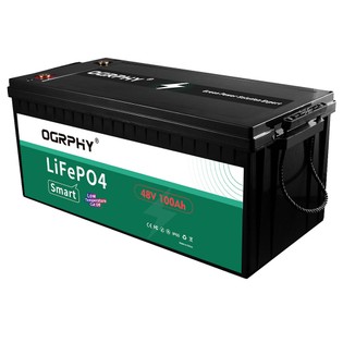 OGRPHY LiFePO4 48V 100Ah Lithium Battery, 5120Wh Energy, 5000 Deep Cycles, Built-in 100A BMS