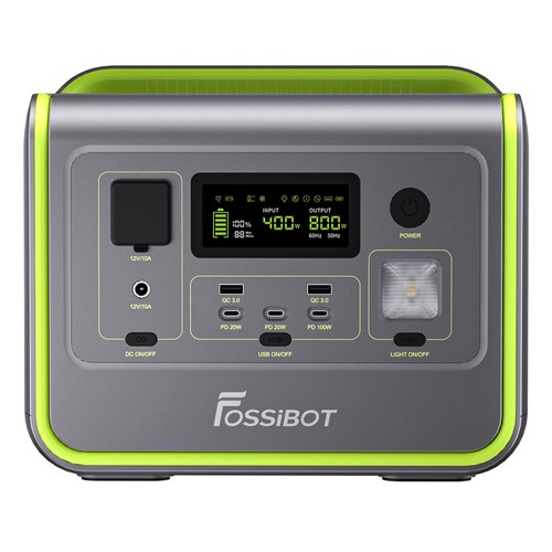 FOSSiBOT F800 Portable Power Station SP200 hopfällbar solpanel