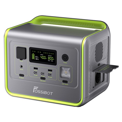 FOSSiBOT F800 Portable Power Station Grön